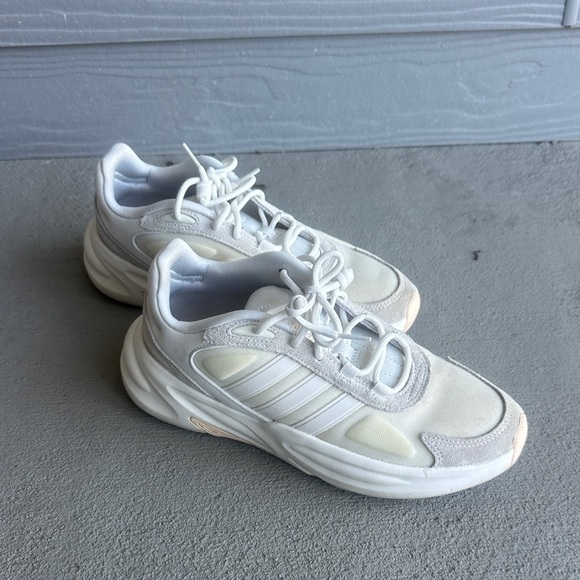 adidas Shoes - Adidas Cream and White Athletic Shoes